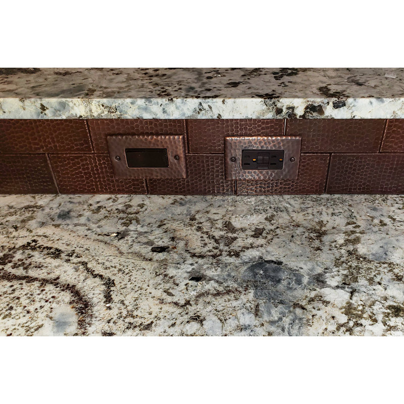 Copper Single Ground Fault/Rocker GFI Switchplate Cover - Quantity 2