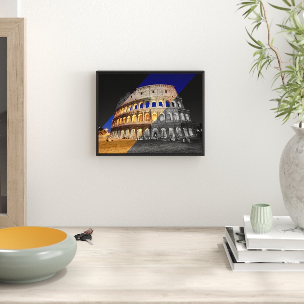 Gerahmtes Wandbild Colosseum in Rom Italien