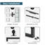Porte de grange double coulissante en métal et en verre avec quincaillerie d'installation (fermeture en douceur incluse)-98303719-100489300