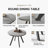 Pedestal Round Kitchen Dining Table-115785613-115785611