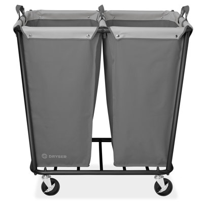 Metal Laundry Cart with Wheels