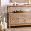 Buffet en bois massif Farmhouse Burlywood