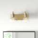 Luke 2 Light Transparent Dimmable Vanity Light