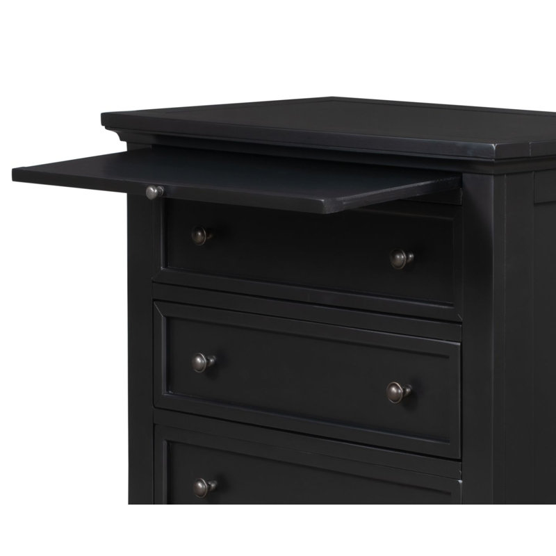 Sook 3 - Drawer End Table, Black