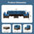 Outdoor 7-Piece Modular Rattan Patio Conversation Set with Cushions-130294509-104223723