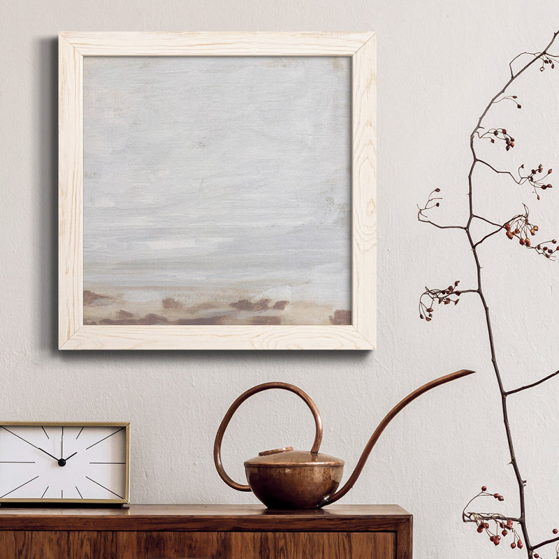 " Neutral Breakers I " Painting Print, White, 31.5" H x 31.5" W x 1" D