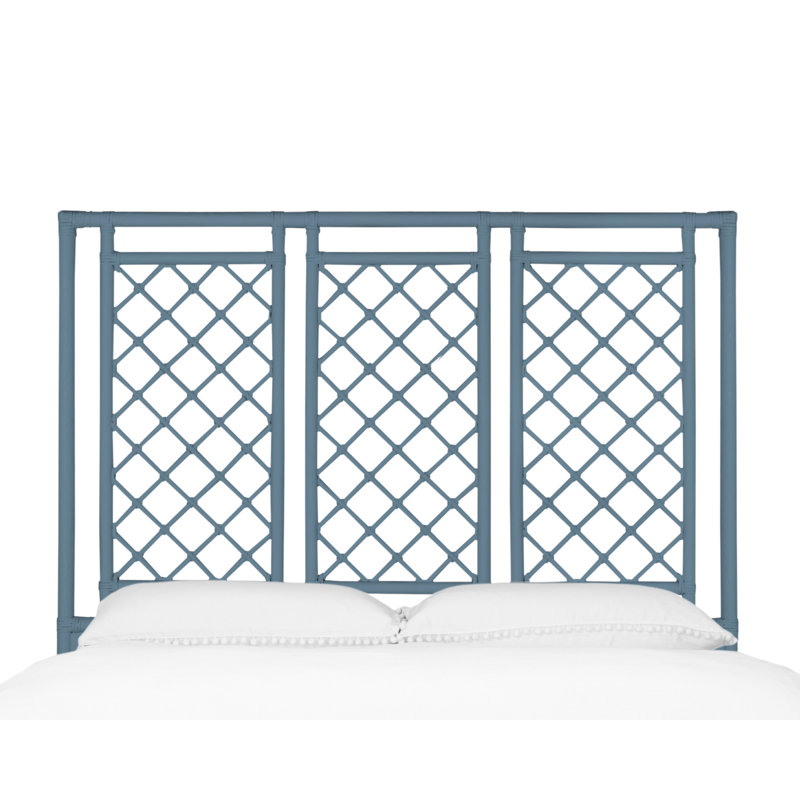 X And Diamond Headboard, Queen, Regatta Blue