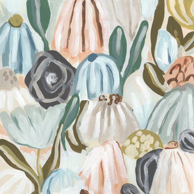 Parasol Garden I - Wrapped Canvas Painting