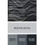 Art mural en métal horizontal rayé gris acier blanc gris-878047615