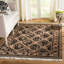 Royal Kerman Floral Hand-Knotted Wool Black/Pink/White Area Rug-5775404