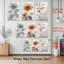 «Botanical Floral Print», art mural sur toile tendue, ensemble de 3-118089264
