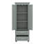 Tall Storage Cabinet With 2 Drawers-1124678976