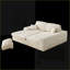 Canapé inclinable modulaire en velours côtelé 2 en 1 de 114,5 po Modular Sofas | Beige | Velours côtelé-812337352