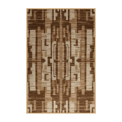 Tapis abstrait lavable à la machine