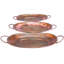 Ensemble de plateaux en métal 3 pièces Crites