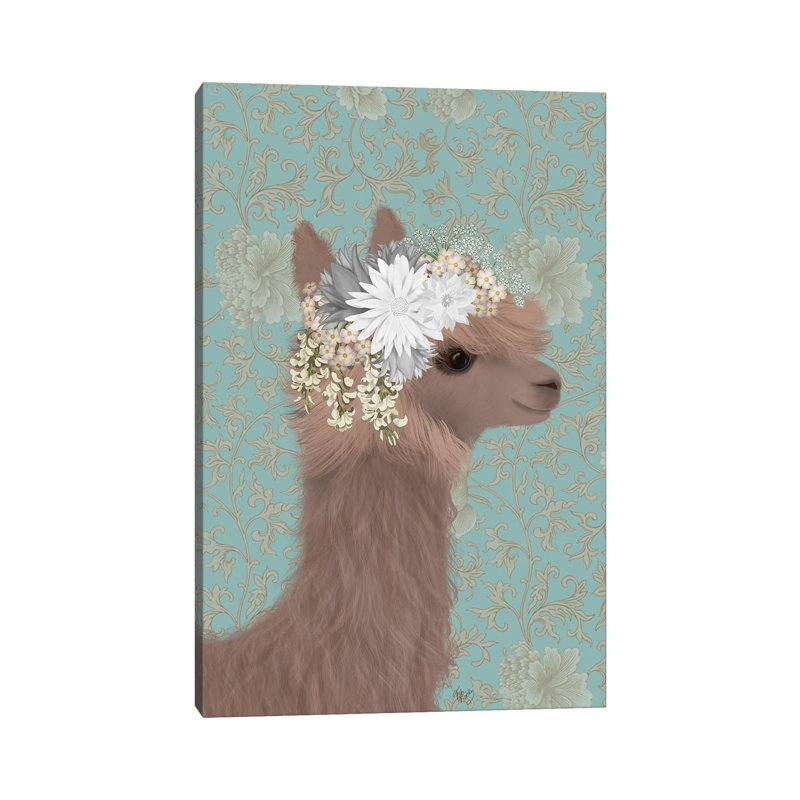 Llama Bohemian 3 1 Piece Wrapped Canvas Wall Art, 101.6 cm H x 66.04 cm W x 1.91 cm D