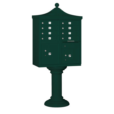 Regency Aluminum Multi-Unit Mailbox with Newspaper Compartment