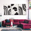 Simple Abstract Multi Piece Canvas Print-93061312