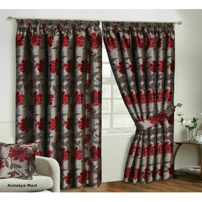 Derri Cotton Blend Semi Sheer Curtain Pair