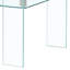 Table basse en verre trempé transparent