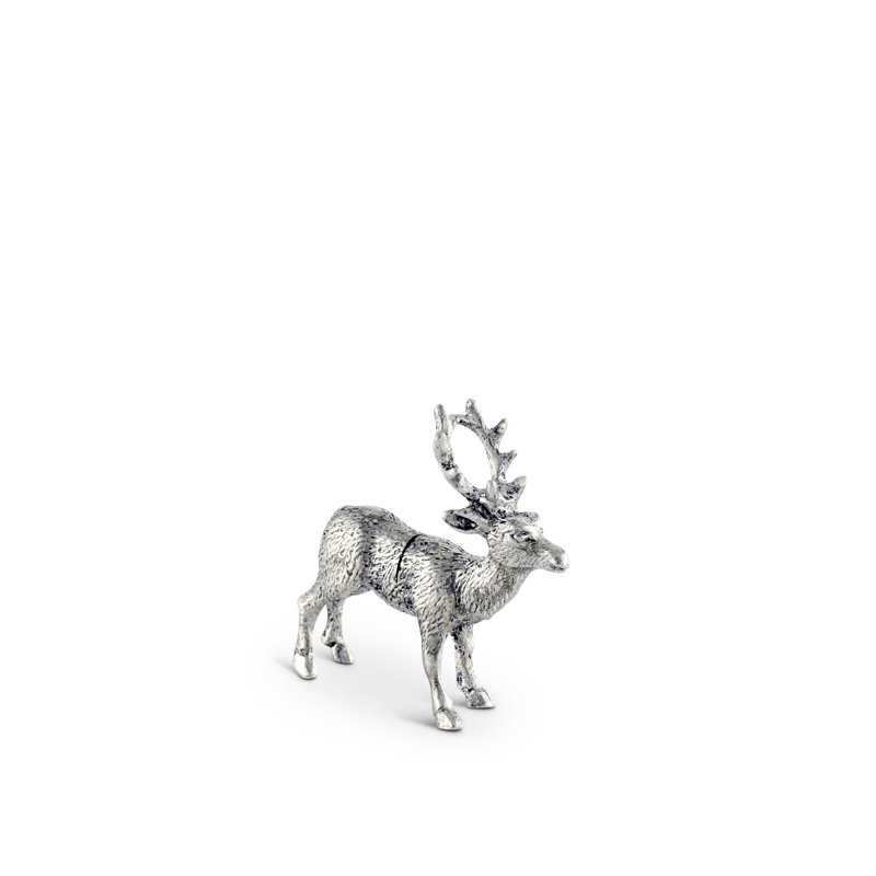 Lodge Pewter Deer Place Card Holder