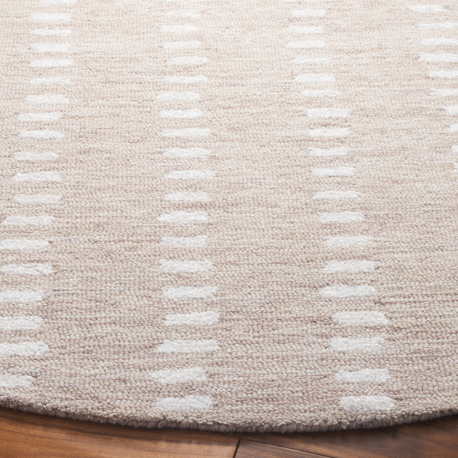 Haylen Hand-Woven Abstract Rug, Round 7'
