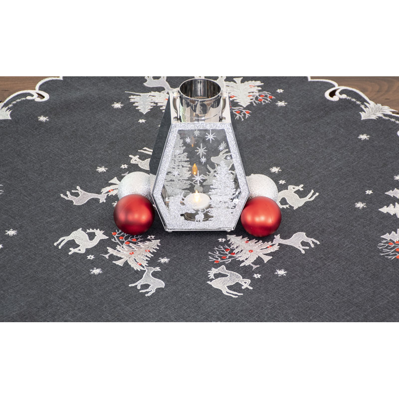 Plateau de table gris foncé Judeen Silver Reindeer (carré 33 po)