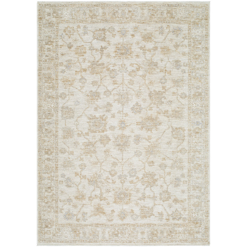 Tapis traditionnel tissé à la machine Teeken, Rectangle 9 pi 4 po x 13 pi 1 po