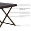 Capri 40cm Square Folding Table-103870757