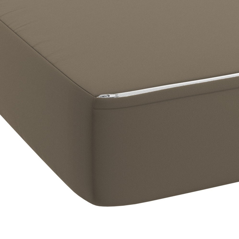 Deep Seat Cushion, 24" X 48" X 5.5", Premium Memory Foam Core With Rolled Front & Boxed Edge Seat, Sunbrella Fabric, Patio Cushions For Outdoor Sofas & Loveseats