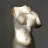 White; Black Abstract Resin; Marble Decorative Object