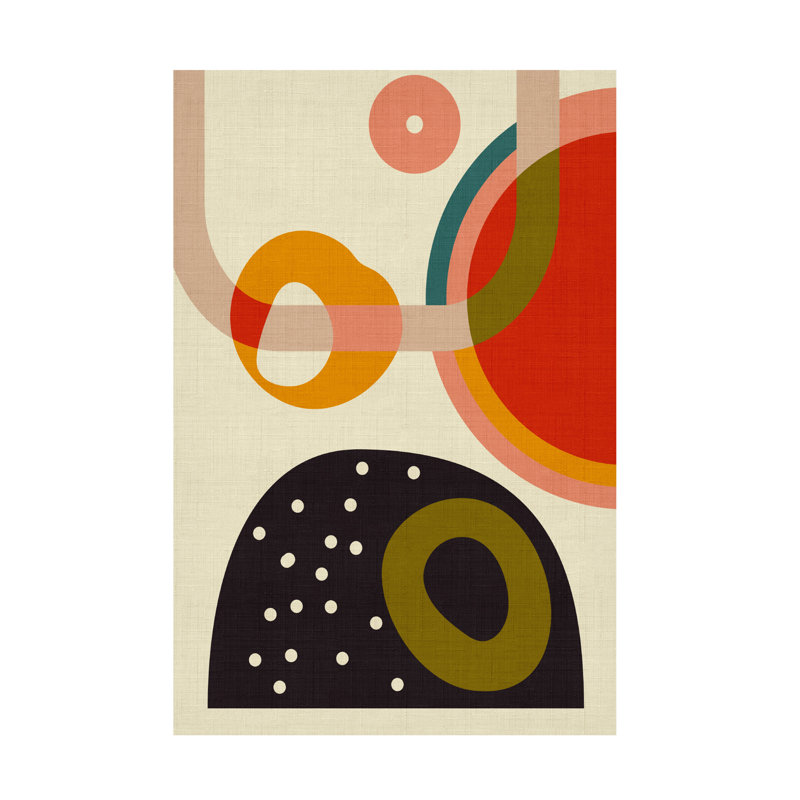 Œuvre d'art sur toile «Cole Ana Rut Bre Mid Century Cirque 4», H 30 po x l 47 po