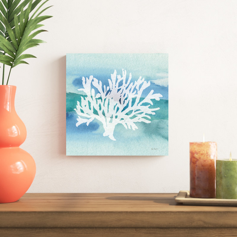 Sea Life Coral II by Lisa Audit - Wrapped Canvas Painting, 12" H x 12" W