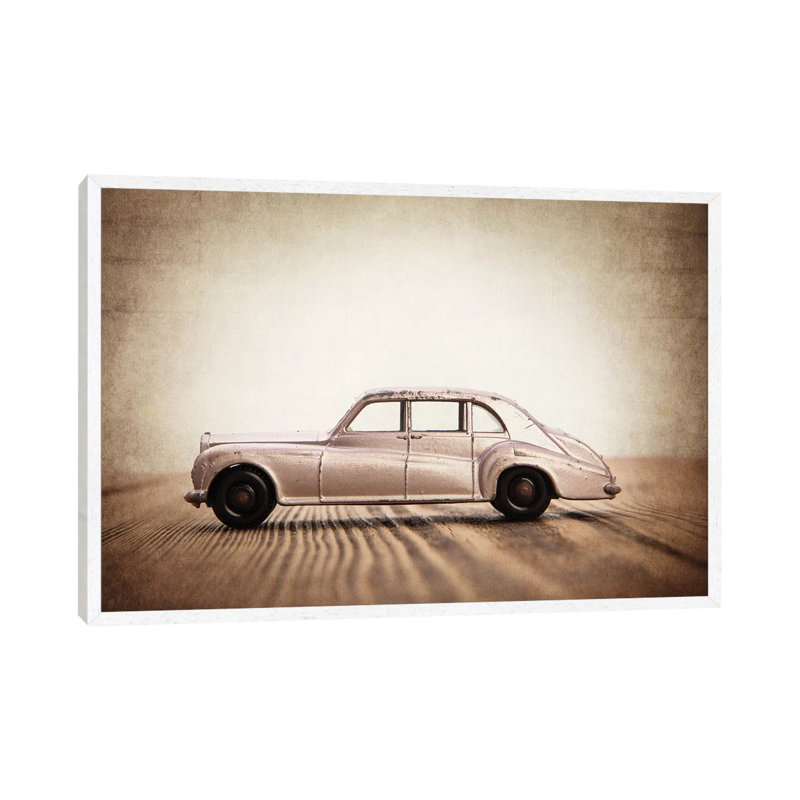 Rolls Royce - Print on Canvas, 66.04 cm H x 45.72 cm W, White Framed