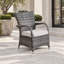 Chaise de patio avec coussins Momoyo Two