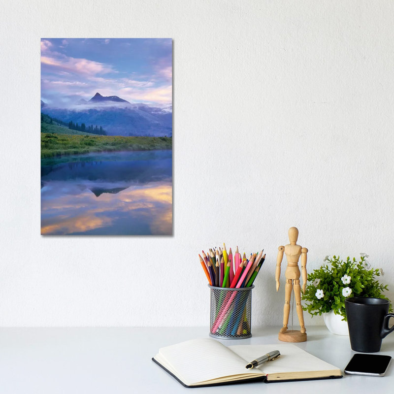 Ruby Range Reflected in the Slate River, Colorado 1 Piece Wrapped Canvas Wall Art, 20.32 cm H x 30.48 cm W