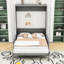 Lit escamotable double avec canapé Artemiy-756998401