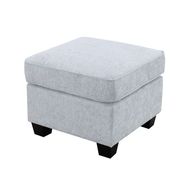 Repose-pieds 34 po Darley, chenille gris doux