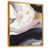 Toile avec cadre flottant or