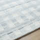 Lavande Plaid Wool Area Rug in Gray