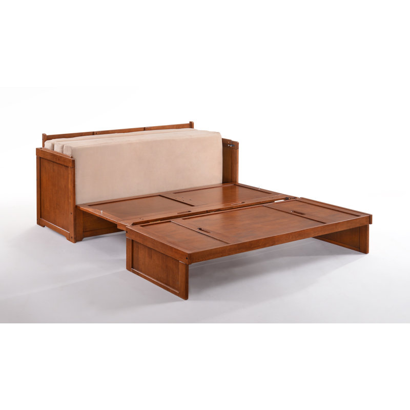 Grand lit escamotable en bois massif Auriga