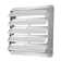 Square Aluminum Automatic Gravity Shutter Louvre Static Roof Vent In Silver