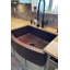 33" Hammered Copper Kitchen Rounded Apron Single Basin Sink with Matching Drain and Accessories