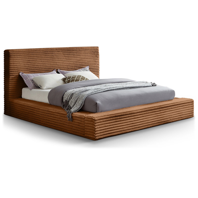 Dexter Corduroy Fabric Bed, King, Saddle Corduroy Fabric