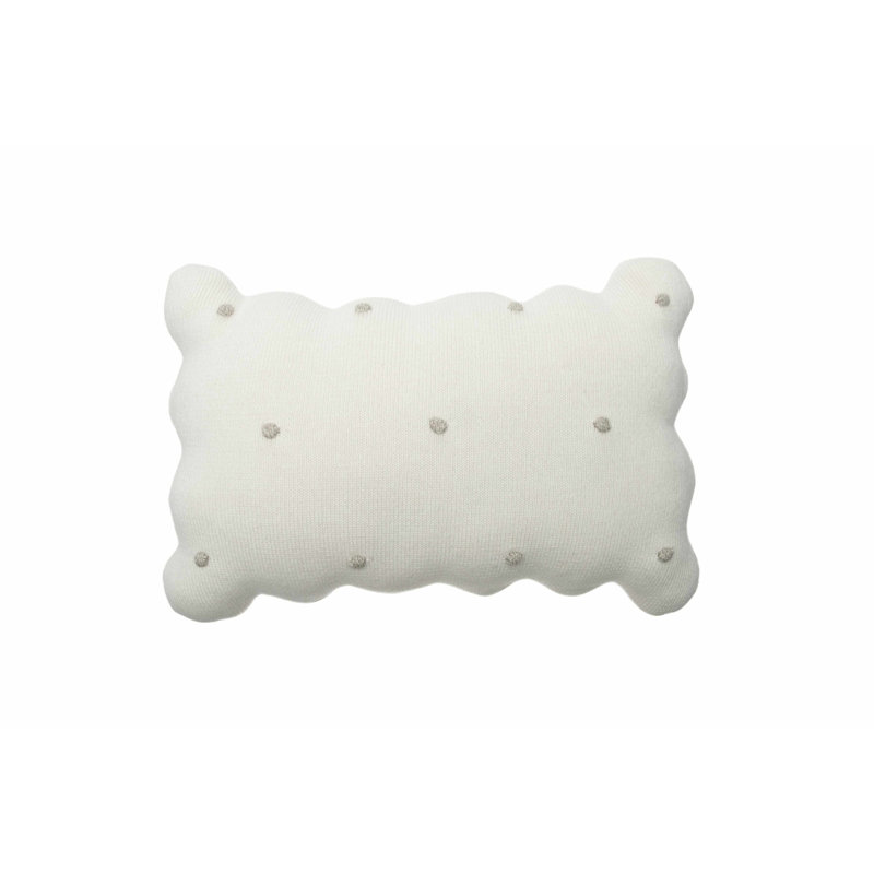 Biscuit Lumbar Pillow Cover & Insert, Ivory
