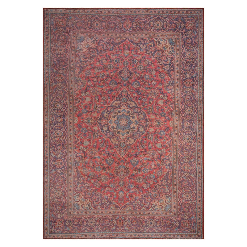 Luxurious Machine Washable Carpet, 100% Polyester, 7.5 x 10.8 Feet | Pile Height: 0.2 Inches, 1850 g/m² | Recycled Poly Cotton Underside, Easy Care, Perfect for Living Room & Bedroom, Soft & Durable Design