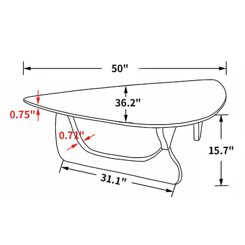 Table Glenita, Noyer