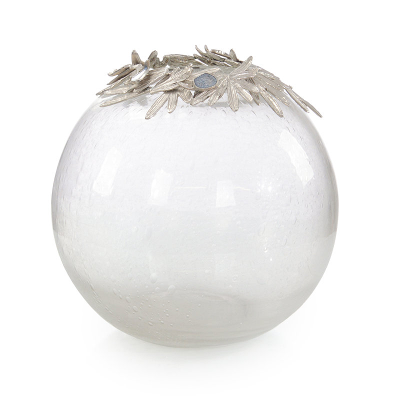 Glass Berry Vase, Large, 14" H x 14" W x 20.5" D