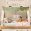 Lit double pleine grandeur avec tente et lumière DEL - Lit de jeu blanc pour enfants et adolescents-1315398419-1315398428