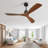 Sofucor Kemp 52" 3-Solid Wood Blade Classic Ceiling Fan with Remote Control and no Lights-91715618